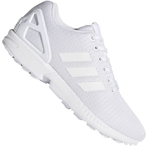 adidas flux 5 8 weiß|adidas Originals ZX Flux trainers in white .